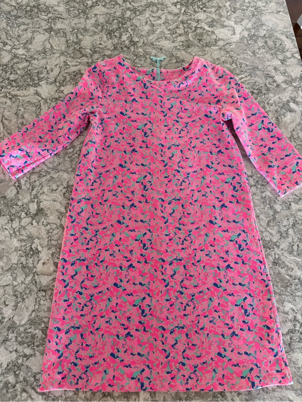 Vineyard Vines Girls Dress Whales Pink Sz L